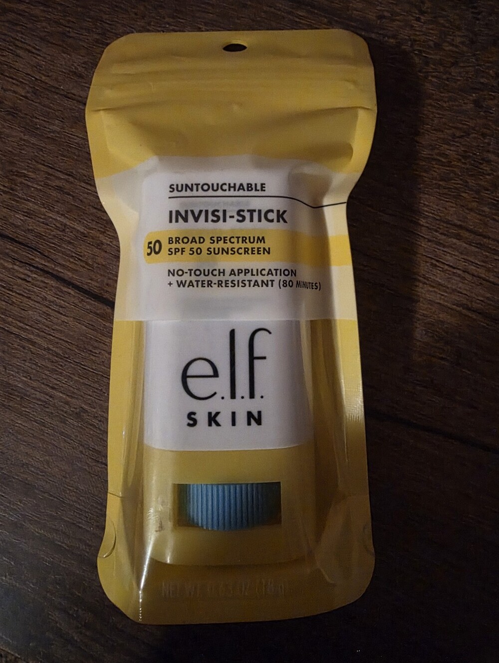 e.l.f. Skin Suntouchable Invisi-Stick SPF 50 Sunscreen.